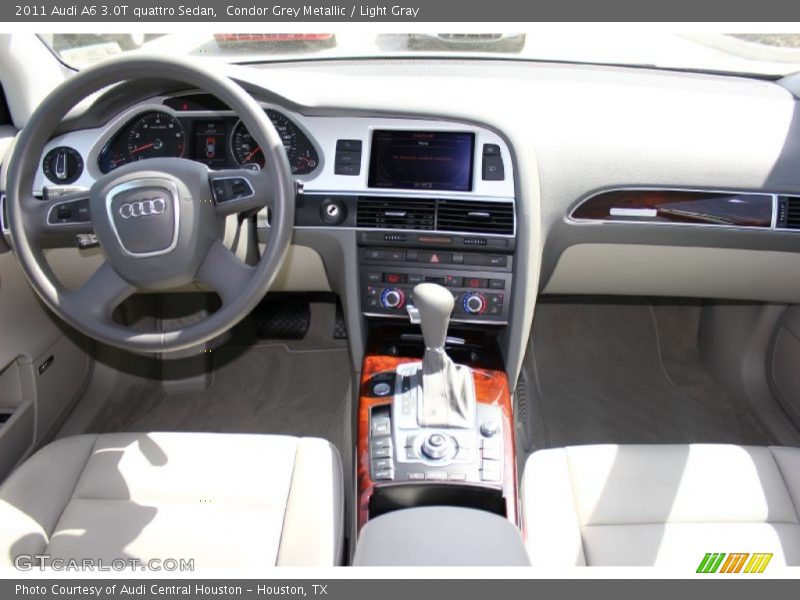 Condor Grey Metallic / Light Gray 2011 Audi A6 3.0T quattro Sedan