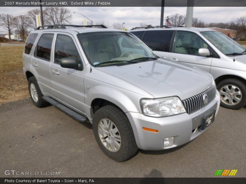 Oxford White / Pebble 2007 Mercury Mariner Luxury 4WD