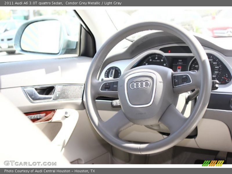 Condor Grey Metallic / Light Gray 2011 Audi A6 3.0T quattro Sedan