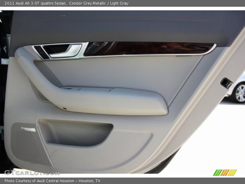 Condor Grey Metallic / Light Gray 2011 Audi A6 3.0T quattro Sedan