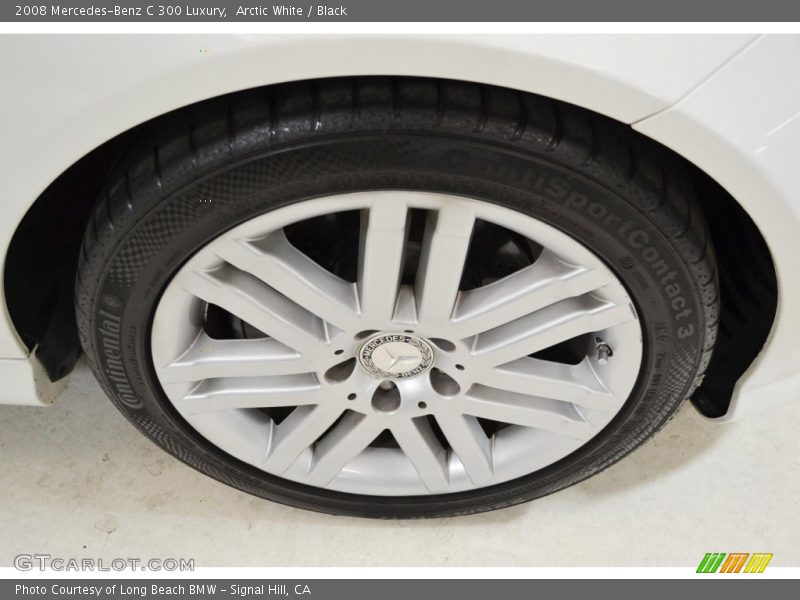 Arctic White / Black 2008 Mercedes-Benz C 300 Luxury