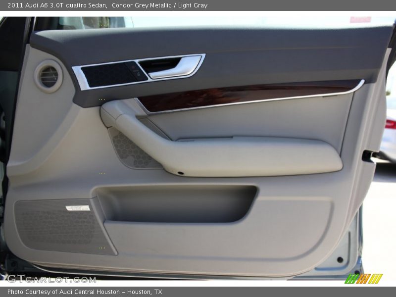 Condor Grey Metallic / Light Gray 2011 Audi A6 3.0T quattro Sedan