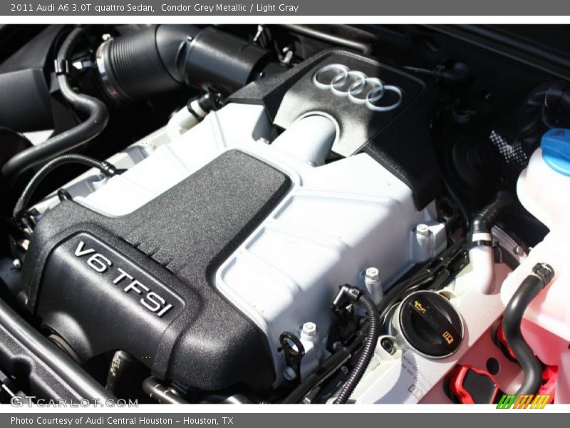 Condor Grey Metallic / Light Gray 2011 Audi A6 3.0T quattro Sedan