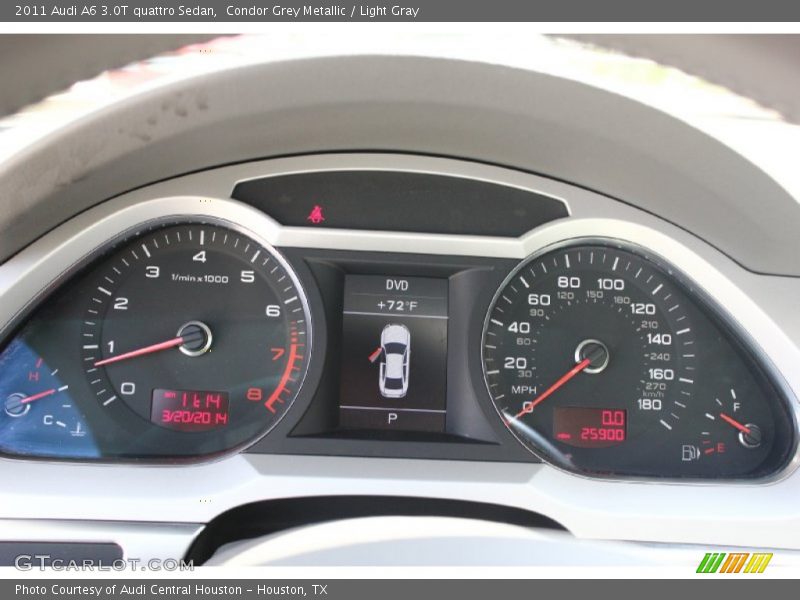Condor Grey Metallic / Light Gray 2011 Audi A6 3.0T quattro Sedan