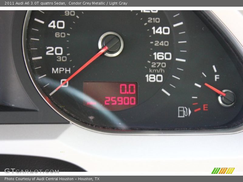 Condor Grey Metallic / Light Gray 2011 Audi A6 3.0T quattro Sedan
