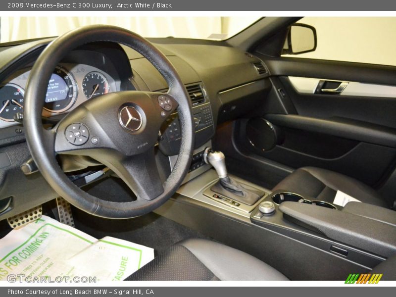 Arctic White / Black 2008 Mercedes-Benz C 300 Luxury
