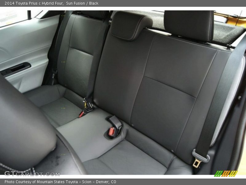 Rear Seat of 2014 Prius c Hybrid Four