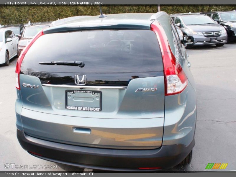 Opal Sage Metallic / Black 2012 Honda CR-V EX-L 4WD