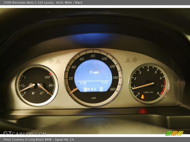 Arctic White / Black 2008 Mercedes-Benz C 300 Luxury