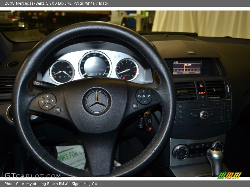 Arctic White / Black 2008 Mercedes-Benz C 300 Luxury