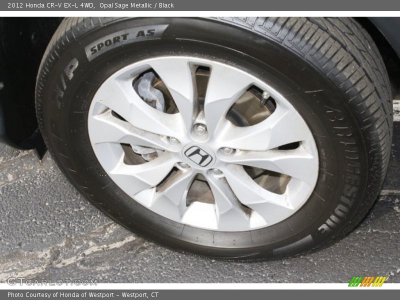 Opal Sage Metallic / Black 2012 Honda CR-V EX-L 4WD