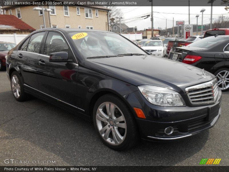Capri Blue Metallic / Almond/Mocha 2011 Mercedes-Benz C 300 Sport 4Matic
