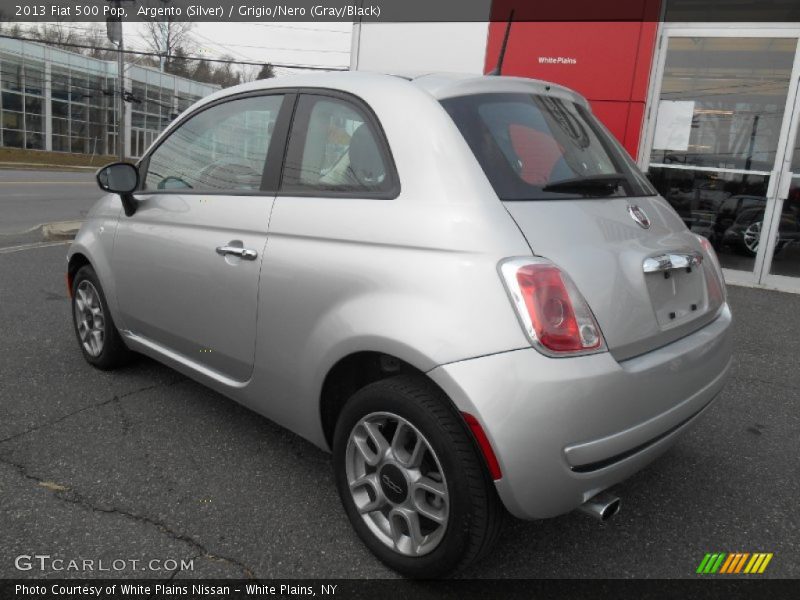 Argento (Silver) / Grigio/Nero (Gray/Black) 2013 Fiat 500 Pop
