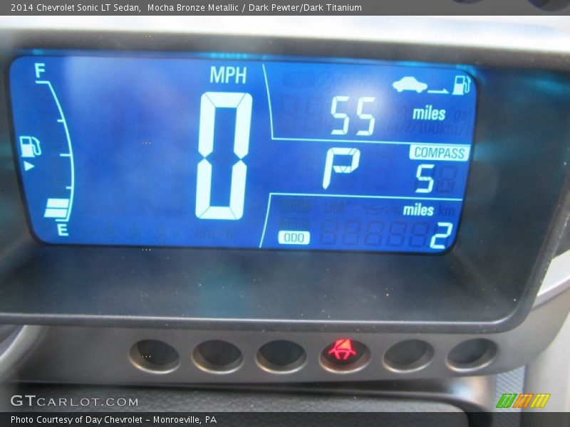 Mocha Bronze Metallic / Dark Pewter/Dark Titanium 2014 Chevrolet Sonic LT Sedan