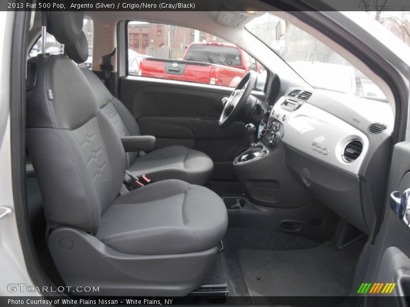 Argento (Silver) / Grigio/Nero (Gray/Black) 2013 Fiat 500 Pop