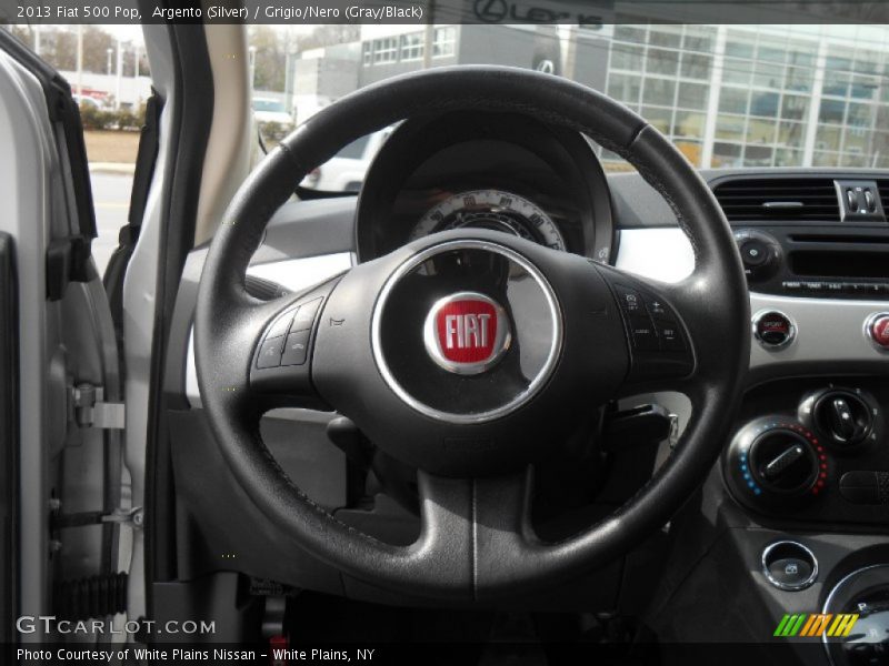 Argento (Silver) / Grigio/Nero (Gray/Black) 2013 Fiat 500 Pop