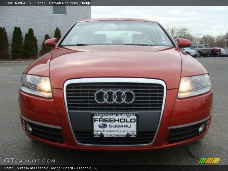 Canyon Red Pearl / Beige 2006 Audi A6 3.2 Sedan