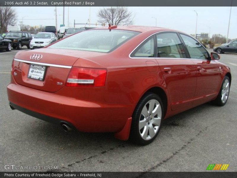 Canyon Red Pearl / Beige 2006 Audi A6 3.2 Sedan