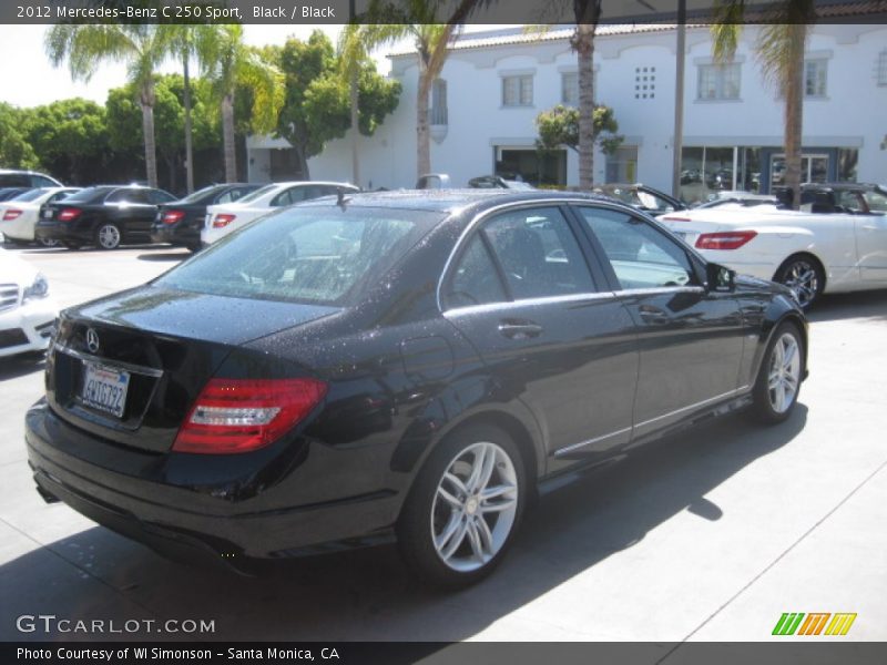 Black / Black 2012 Mercedes-Benz C 250 Sport