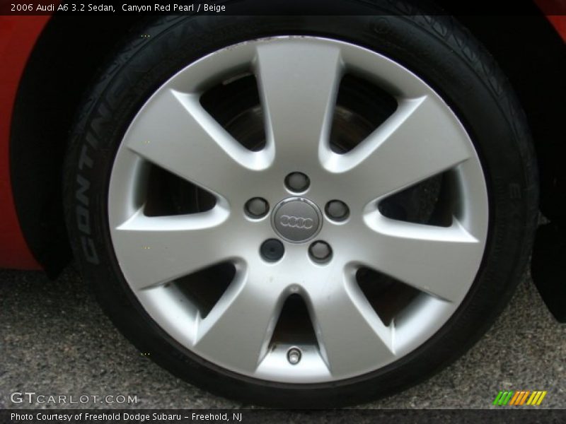 Canyon Red Pearl / Beige 2006 Audi A6 3.2 Sedan
