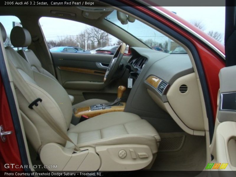 Canyon Red Pearl / Beige 2006 Audi A6 3.2 Sedan