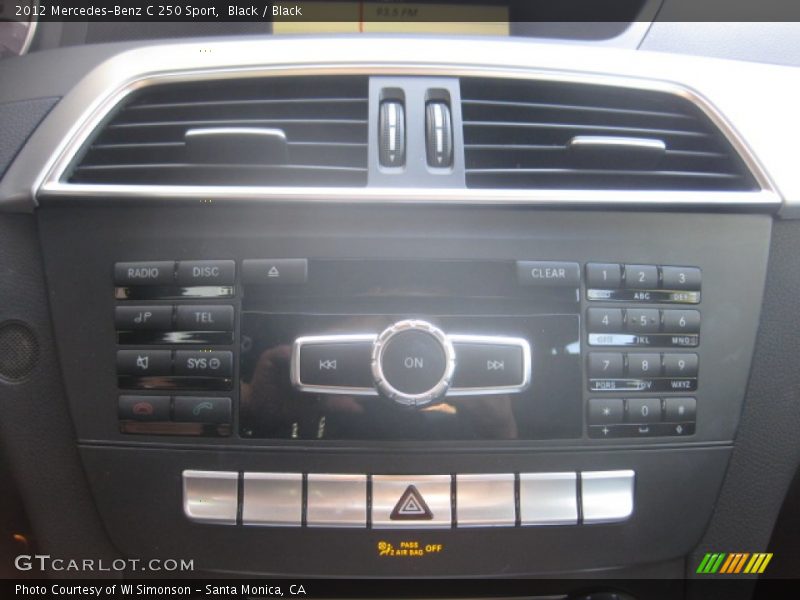 Black / Black 2012 Mercedes-Benz C 250 Sport