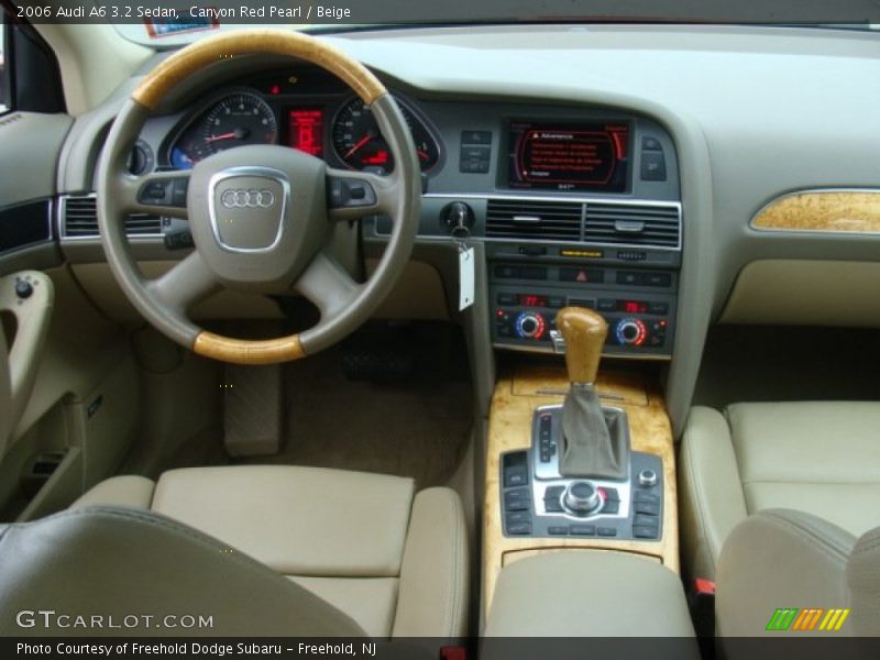 Canyon Red Pearl / Beige 2006 Audi A6 3.2 Sedan