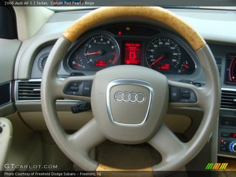 Canyon Red Pearl / Beige 2006 Audi A6 3.2 Sedan