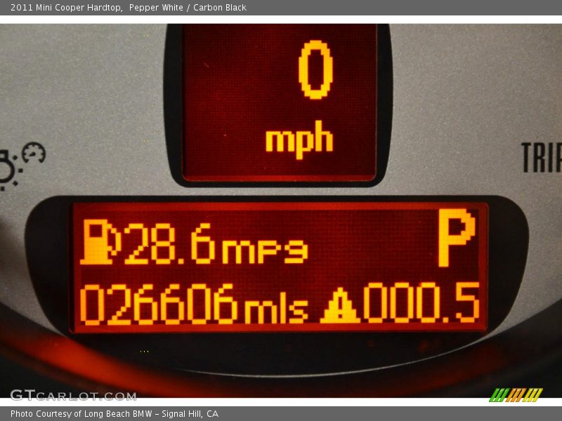 Pepper White / Carbon Black 2011 Mini Cooper Hardtop