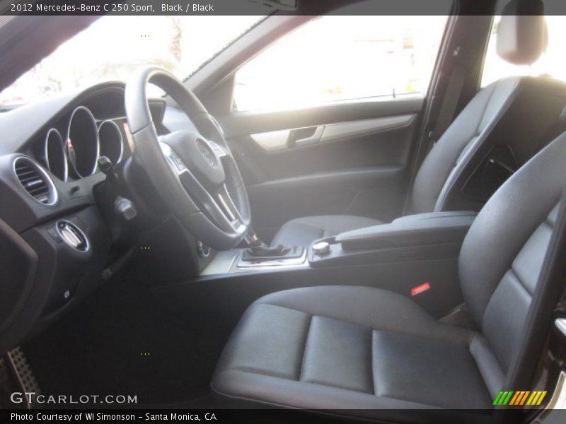 Black / Black 2012 Mercedes-Benz C 250 Sport