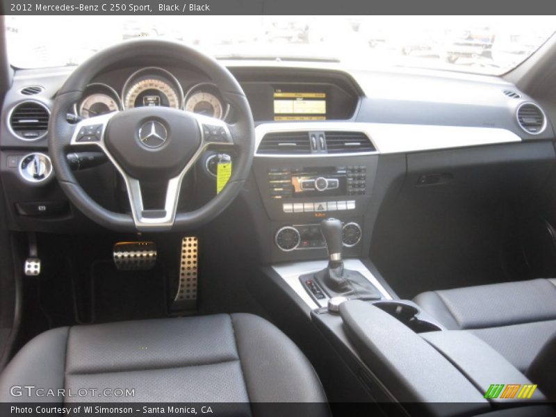 Black / Black 2012 Mercedes-Benz C 250 Sport