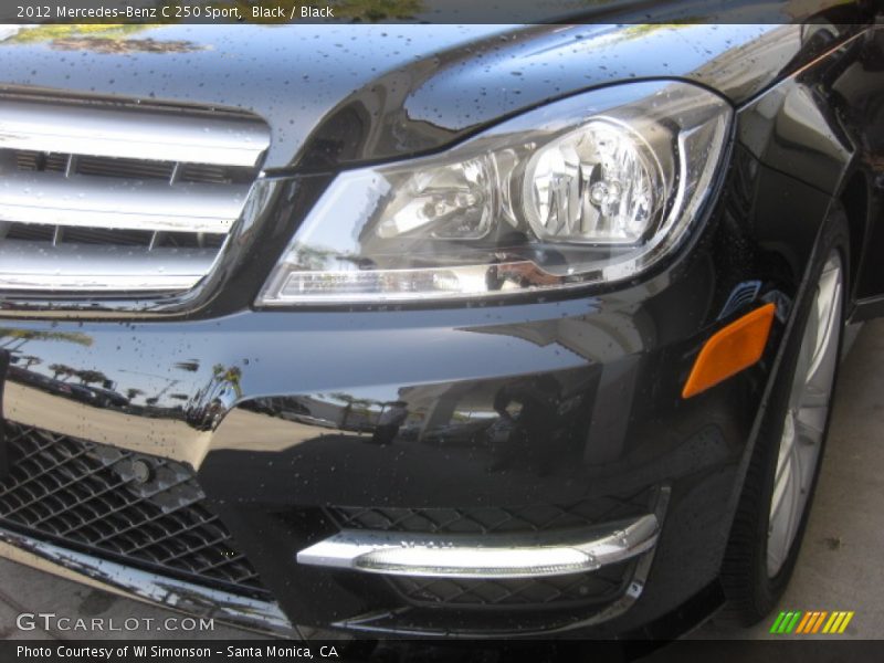 Black / Black 2012 Mercedes-Benz C 250 Sport