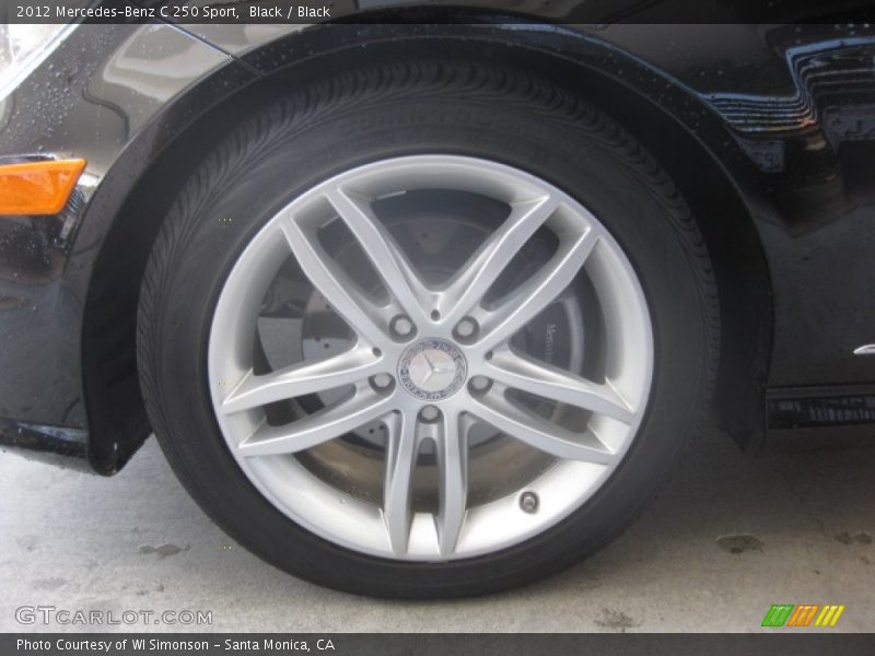 Black / Black 2012 Mercedes-Benz C 250 Sport