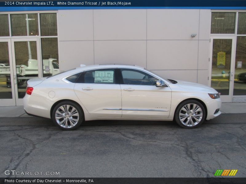 White Diamond Tricoat / Jet Black/Mojave 2014 Chevrolet Impala LTZ