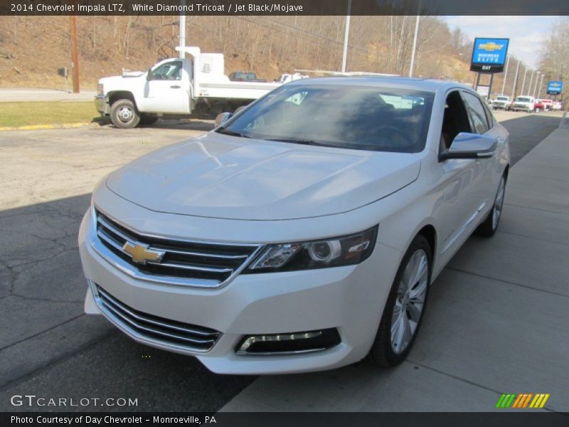 White Diamond Tricoat / Jet Black/Mojave 2014 Chevrolet Impala LTZ