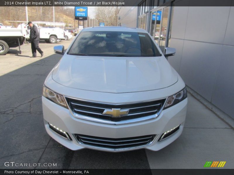 White Diamond Tricoat / Jet Black/Mojave 2014 Chevrolet Impala LTZ