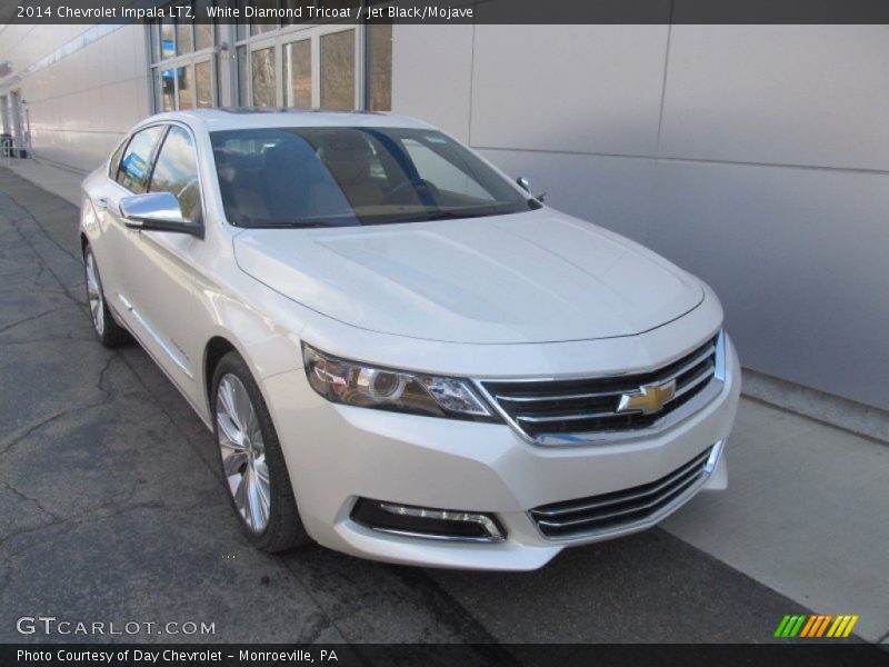 White Diamond Tricoat / Jet Black/Mojave 2014 Chevrolet Impala LTZ