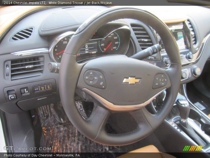 White Diamond Tricoat / Jet Black/Mojave 2014 Chevrolet Impala LTZ