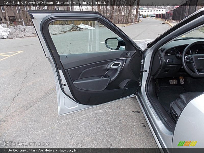 Diamond Silver Metallic / Jet Black 2011 Saab 9-5 Aero XWD Sedan