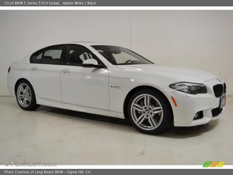 Alpine White / Black 2014 BMW 5 Series 535d Sedan