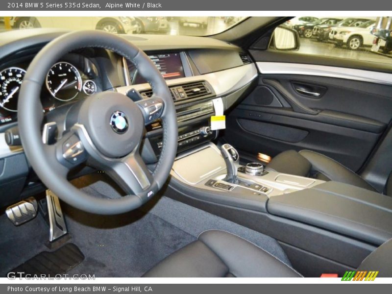 Alpine White / Black 2014 BMW 5 Series 535d Sedan