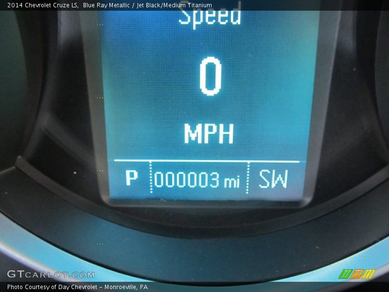 Blue Ray Metallic / Jet Black/Medium Titanium 2014 Chevrolet Cruze LS