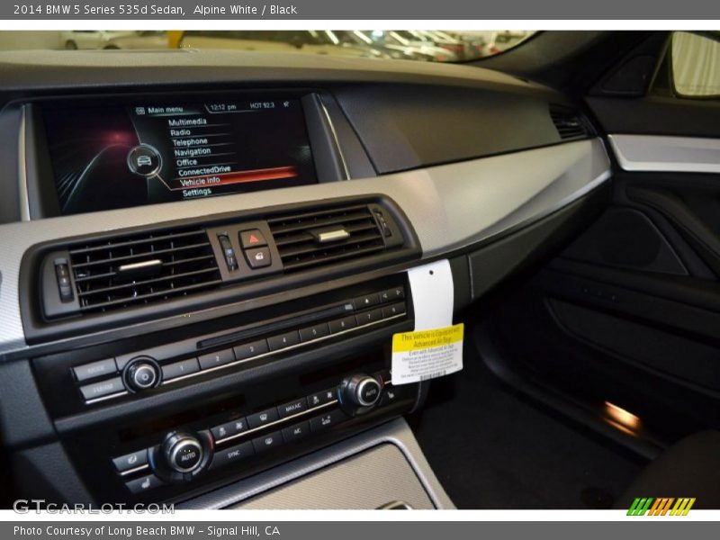 Alpine White / Black 2014 BMW 5 Series 535d Sedan