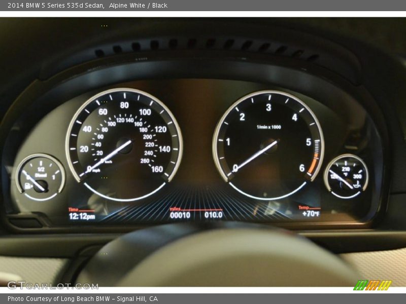 Alpine White / Black 2014 BMW 5 Series 535d Sedan