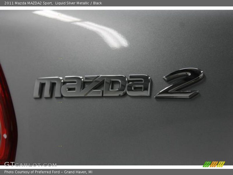 Liquid Silver Metallic / Black 2011 Mazda MAZDA2 Sport
