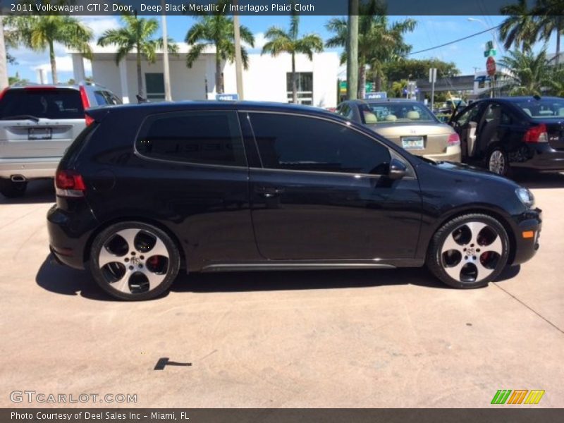 Deep Black Metallic / Interlagos Plaid Cloth 2011 Volkswagen GTI 2 Door