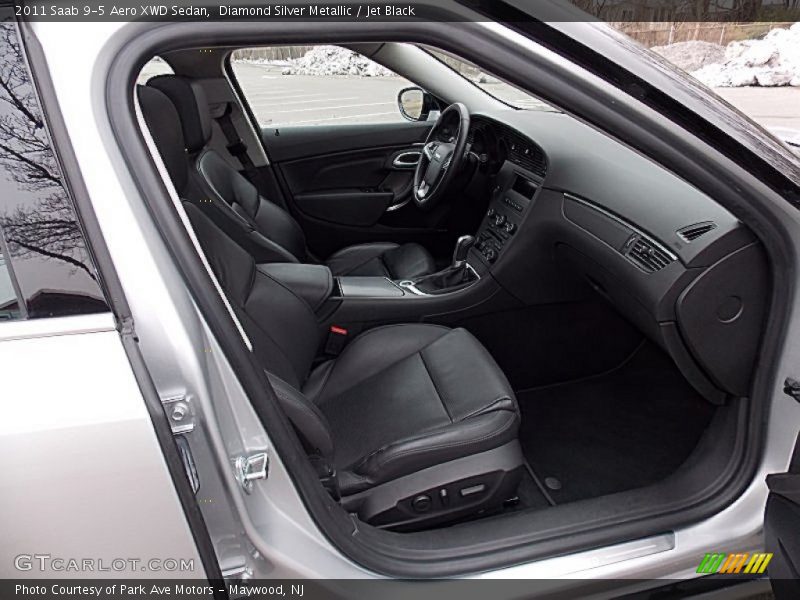Diamond Silver Metallic / Jet Black 2011 Saab 9-5 Aero XWD Sedan