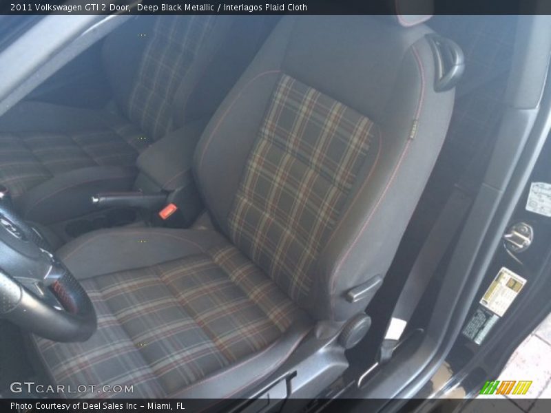 Deep Black Metallic / Interlagos Plaid Cloth 2011 Volkswagen GTI 2 Door