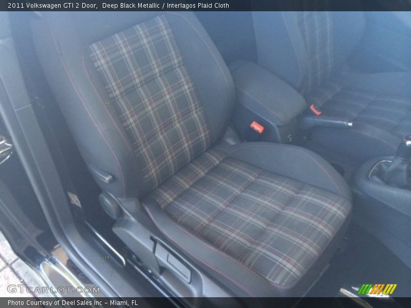 Deep Black Metallic / Interlagos Plaid Cloth 2011 Volkswagen GTI 2 Door