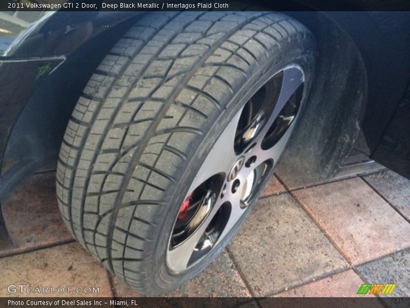 Deep Black Metallic / Interlagos Plaid Cloth 2011 Volkswagen GTI 2 Door
